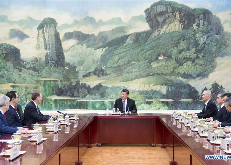 Chinese President Meets U.S. Trade Representative, Treasury 